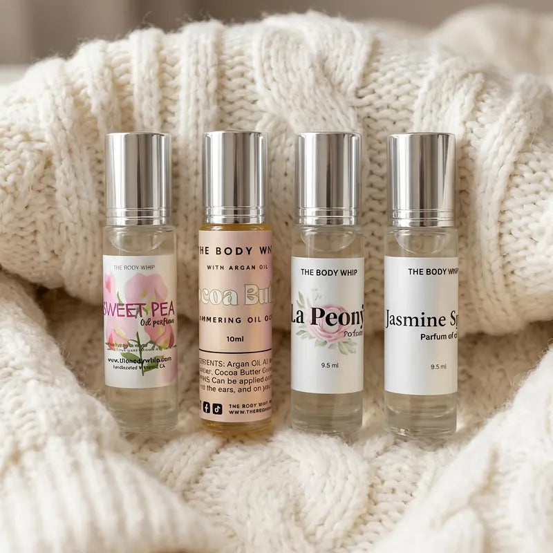 Oil Roller Perfume | Jasmine Soleil | Cocoa Butter | La Peonia | Sweet Pea