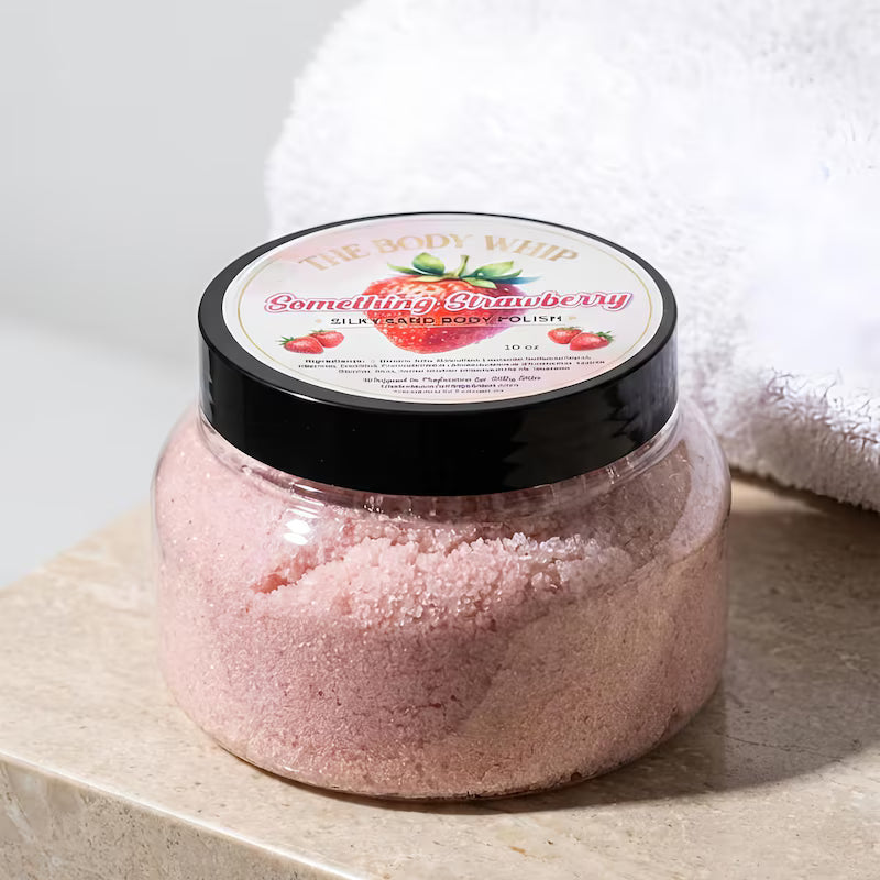 Something Strawberry Body Polish | Silky Sugar Scrub for Glowing Skin